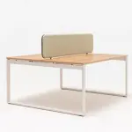 Facbric screen desk